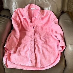 Zara Pink Jean Jacket long